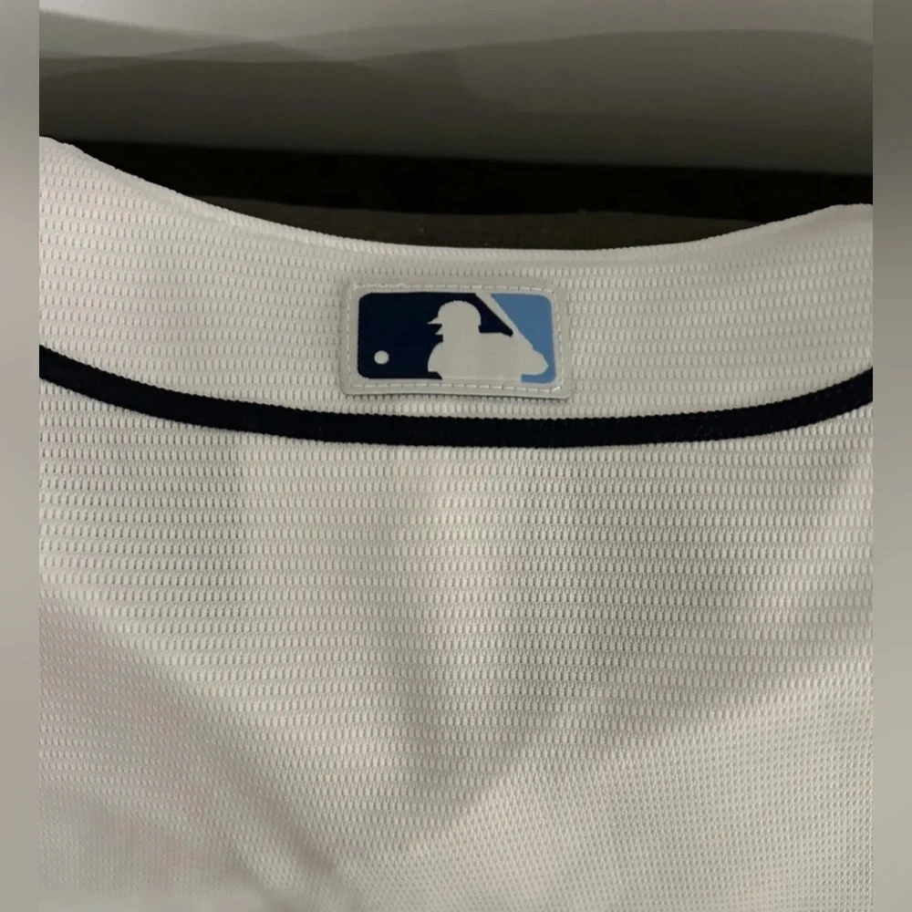 Nike Authentic Tampa Bay Rays MLB Baseball White Home Jersey Men's Sz: Large